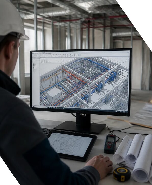 Создание BIM модели инженерных сетей для объектов в Кызыле